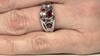 Anillo en plata con Granate de Mozambique