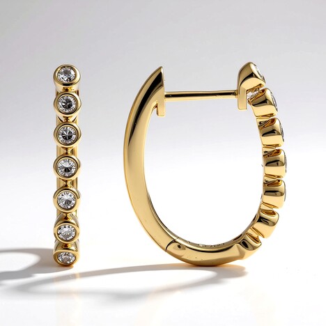 Orecchini in oro con Diamante I1 (H) (CIRARI)