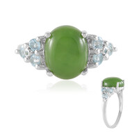 Kanadische Jade-Silberring
