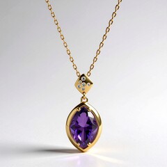 Collana in oro con Ametista