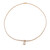 Gouden halsketting met een SI2 Champagne Diamant