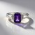Anello in argento con Ametista Siberiana