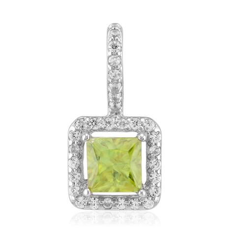 Sphene Silver Pendant