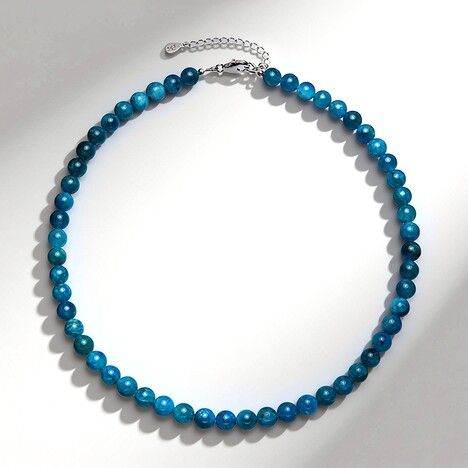 Collana in argento con Apatite Blu