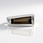 Anello in argento con Quarzo Fumè
