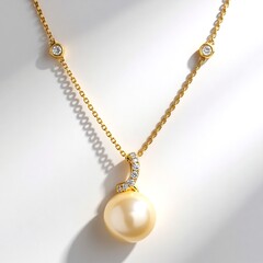 Collana in oro con Perla Dorata dei Mari del Sud (CIRARI)