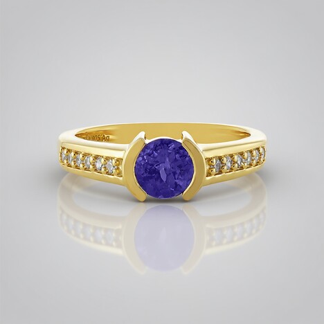 Anello in argento con Tanzanite