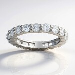 Anello in argento con Topazio Bianco