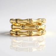 9K I2 Champagne Diamond Gold Ring (de Melo Gold)