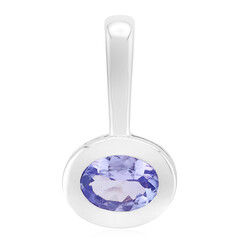 Tansanit-Silberanhänger