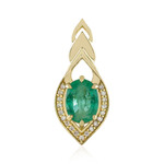 Colgante en oro con Esmeralda de Zambia AAA (de Melo)