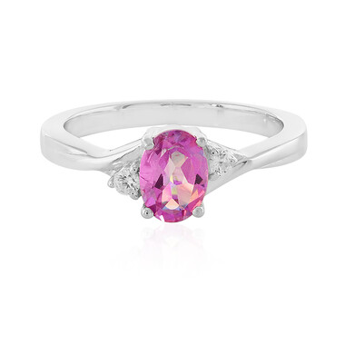 Anello in argento con Topazio Anniversario