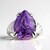 Anello in argento con Charoite
