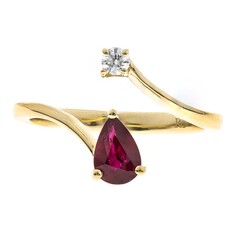 Anillo en oro con Rubí de Mozambique AAA