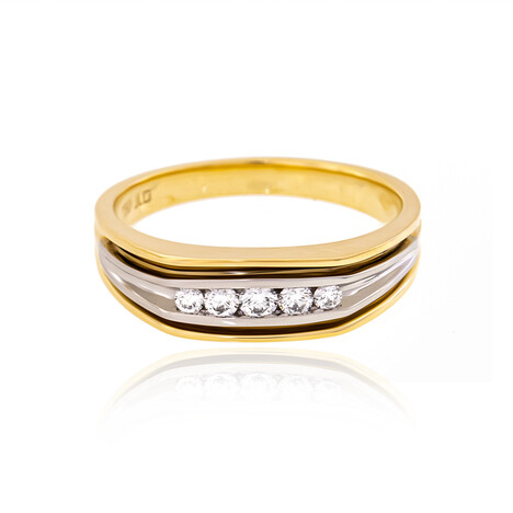 Lupenreiner (F) Brillant-Goldring (LUCENT DIAMONDS)
