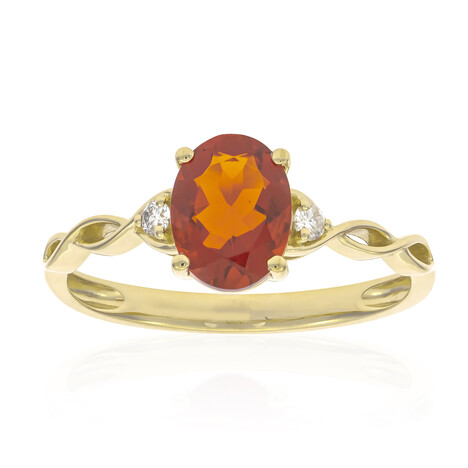 Mexikanischer Feueropal-Goldring (CIRARI)