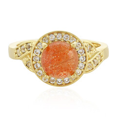 Sunstone Silver Ring