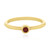 Bague en argent et Spinelle rouge noble