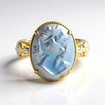 Anello in argento con Perla Mabe (Gems en Vogue)