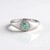 Anello in argento con Apatite Blu