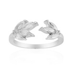 Weißer Topas-Silberring