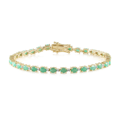 Brazalete en plata con Esmeralda de Socoto