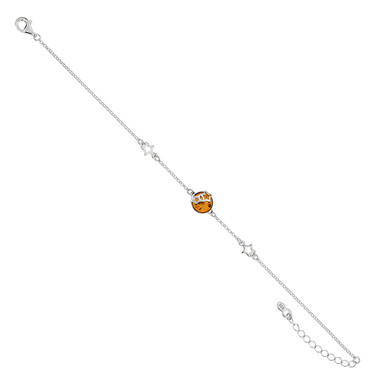 Bracelet en argent et Ambre baltique (dagen)