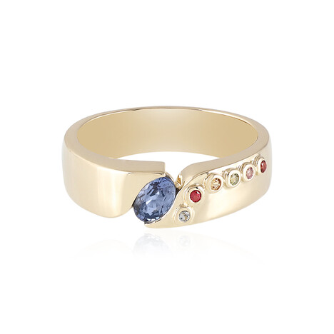 Blauer Ceylon-Saphir-Goldring (Adela Gold)