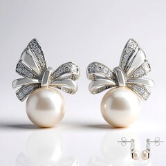 Orecchini in argento con Perla d'Acqua Dolce Argentata