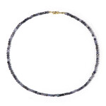 Collana in argento con Iolite del Madagascar