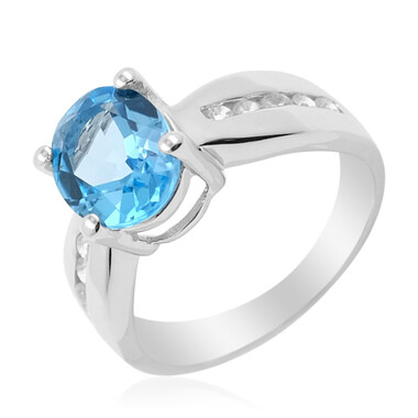 Anello in argento con Topazio Marambaia