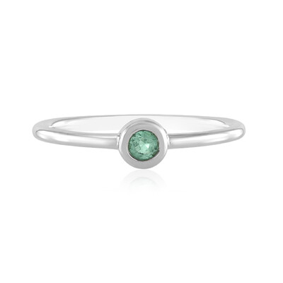 Anello in argento con Smeraldo Colombiano