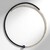 Collana rigida in acciaio con Spinello Nero (Riya)