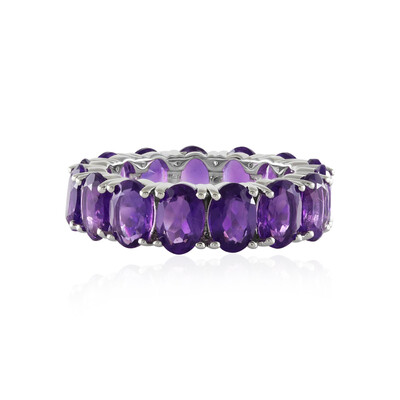 Bague en argent et Améthyste de Zambie