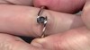 Anillo en plata con Diamante negro