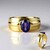 Anello in oro con Tanzanite AAA (de Melo Gold)