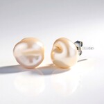 Orecchini in argento con Perla d'Acqua Dolce Pesca
