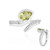 Zilveren ring met een Ouro Verde kwarts