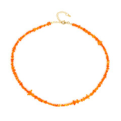 Collar en plata con Ópalo naranja de Etiopía