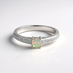 Anello in argento con Opale di Welo