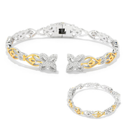 I1 (H) Diamant-Silberarmreif (Gems en Vogue)
