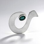 Ciondolo in argento con Grandidierite (MONOSONO COLLECTION)
