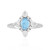 Brasilianischer Aquamarin-Silberring