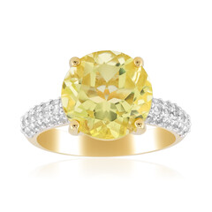 Limonen-Citrin-Silberring (Adela Silber)