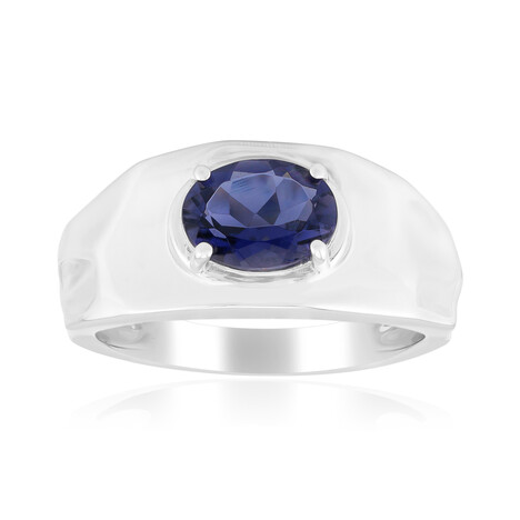 Madagaskar-Iolith-Silberring (de Melo)