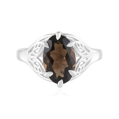 Anillo en plata con Cuarzo ahumado