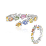 Anillo en plata con Zafiro azul