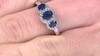 Bague en or et Saphir bleu de Ceylan