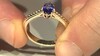 Bague en or et Tanzanite