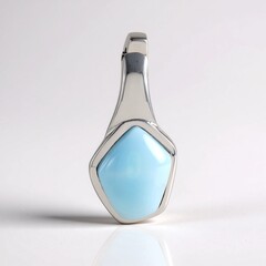 Ciondolo in argento con Larimar (MONOSONO COLLECTION)